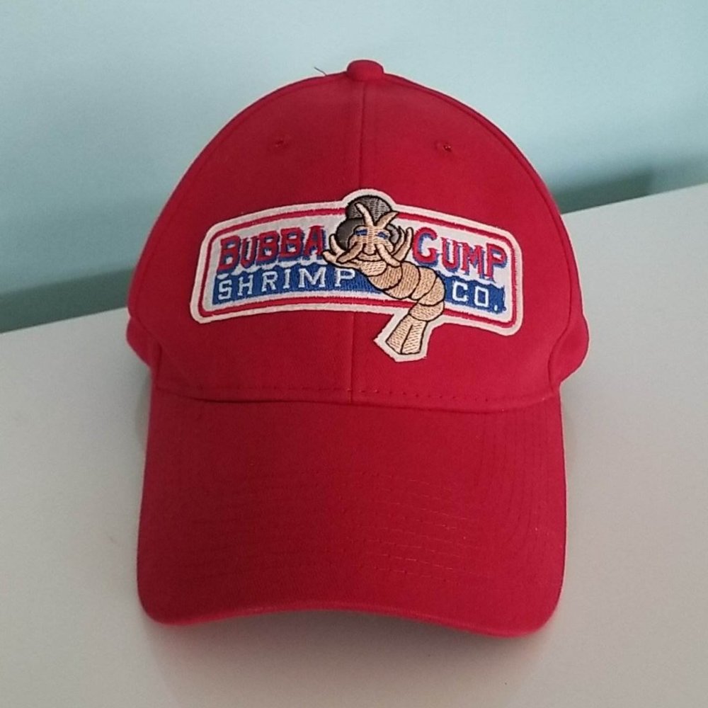 Bubba Gump Shrimp Red Adjustable Baseball Hat Cap